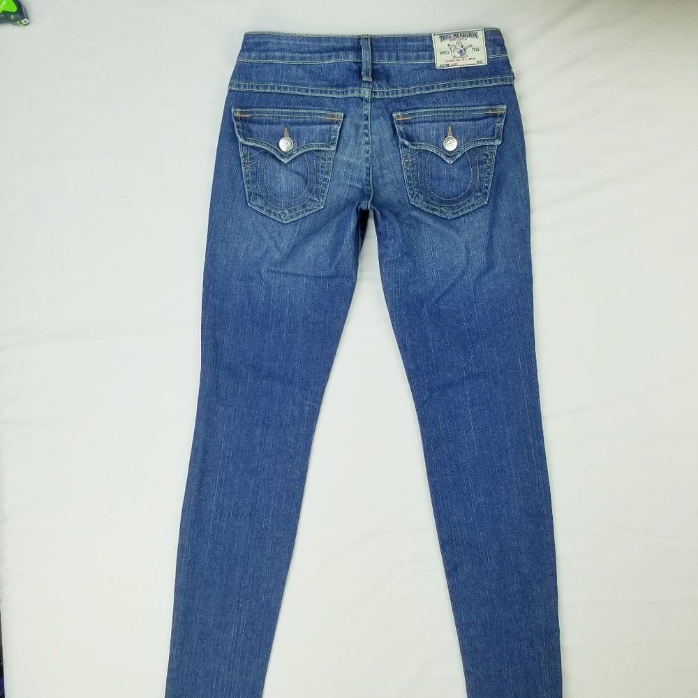 True Religion Sz 26 Julie Factory Distressed Jeans